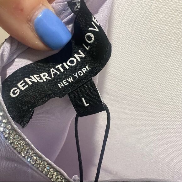 NWT Generation love Christie Crystal Tank size large in lilac - Picture 9 of 11